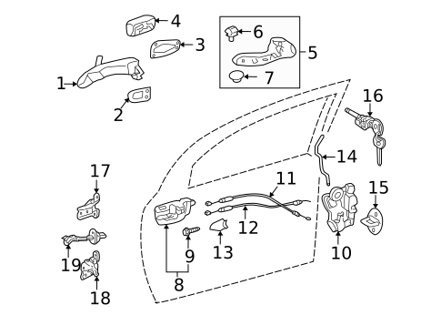 Front Door for 2010 Pontiac Vibe #1