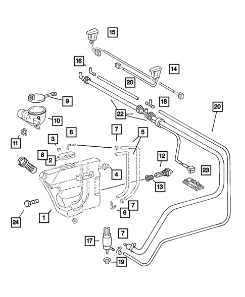 Essuie-glace et lave-glace pour 2007 Chrysler Crossfire #1