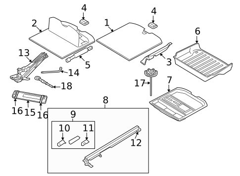 Interior Trim - Rear Body for 2011 Volvo XC70 #0
