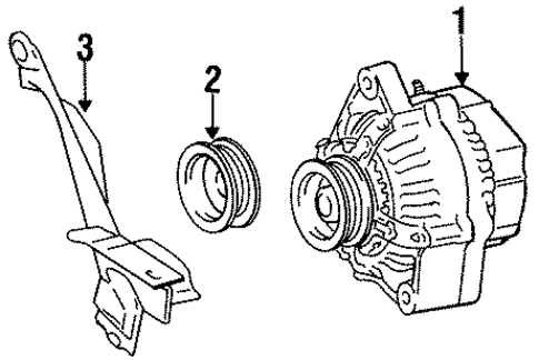 Alternator for 1995 Toyota Tercel #1