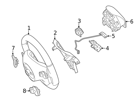 Steering Wheel for 2013 Mercedes-Benz E350 #0