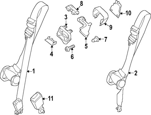 Seat Belt for 2024 Ford Transit-150 #2
