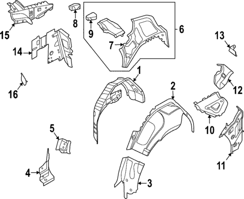 Inner Structure for 2022 Porsche Taycan #1