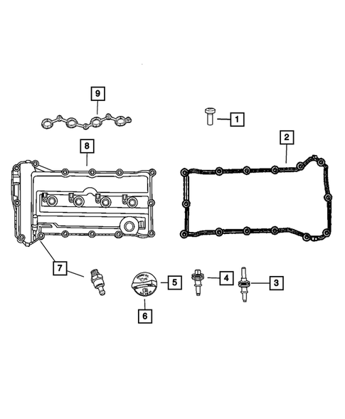 Cylinder Head for 2008 Dodge Caliber #1