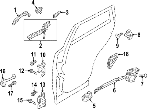Lock & Hardware for 2023 Mazda CX-50 #1