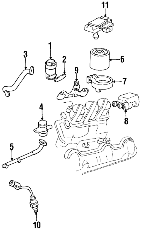 Emission Components for 2000 Chevrolet Lumina #0