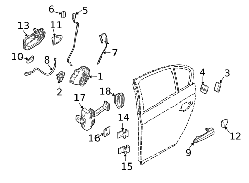 Lock & Hardware for 2010 BMW X3 #1