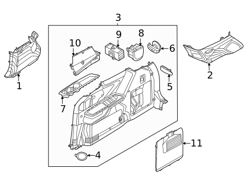 Interior Trim - Quarter Panels for 2025 Kia Carnival #0
