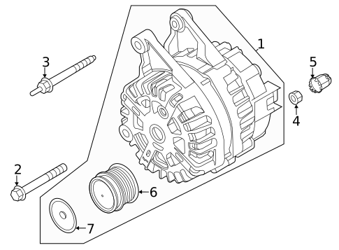 Alternator for 2024 Ford Bronco Sport #1