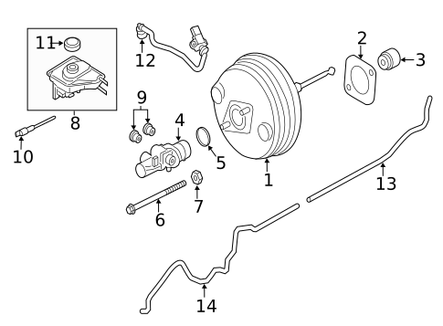 Master Cylinder - Components On Dash Panel for 2019 Porsche 911 #1