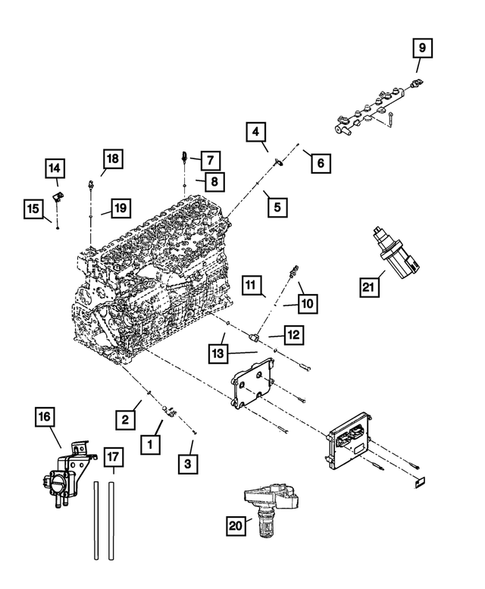 Sensors for 2008 Dodge Ram 3500 #0