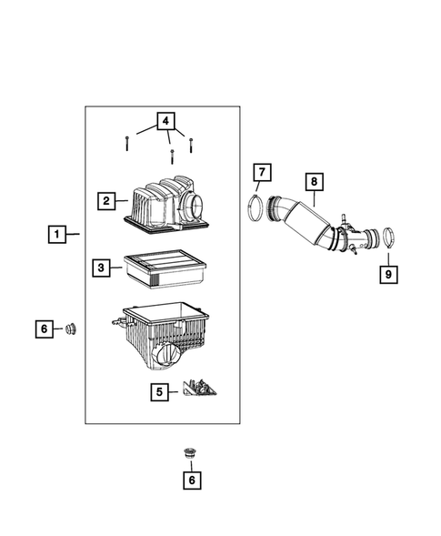 Air Cleaner for 2017 Jeep Compass #3