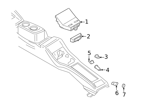 Rear Console for 2018 Porsche Panamera #2