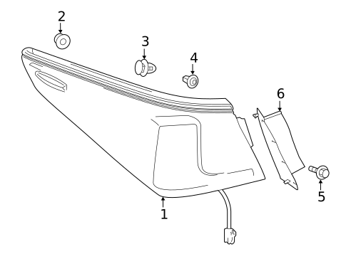 Tail Lamps for 2020 Lexus ES300h #0