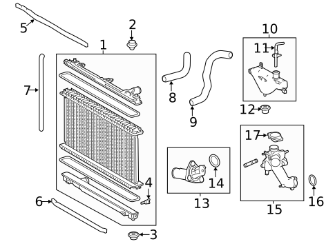 Radiator & Components for 2023 Lexus RC300 #0
