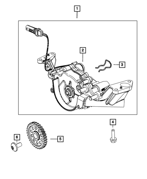 Engine Oiling, Oil Pan and Indicator (Dipstick) for 2018 Jeep Grand Cherokee #2