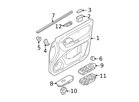 Front Door for 2001 Mazda Tribute #1