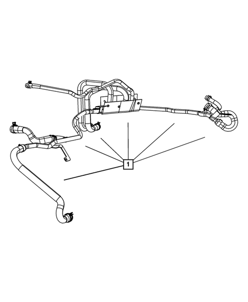 Air Conditioner and Heater Plumbing for 2008 Jeep Grand Cherokee #4