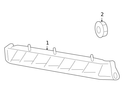Daytime Running Lamp Components for 2010 Mercedes-Benz GL550 #0