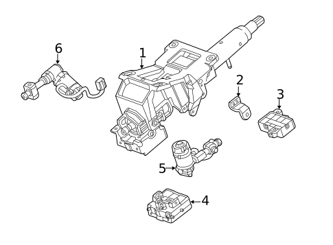 Steering Column Assembly for 2015 Cadillac ATS #4