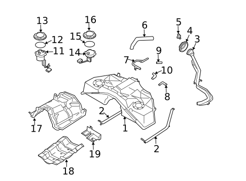 Fuel System Components for 2008 INFINITI FX45 #0