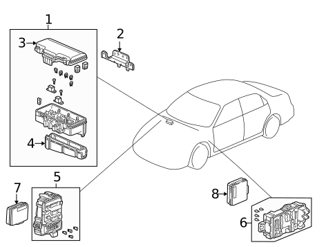Electrical Components for 1998 Honda Accord #0