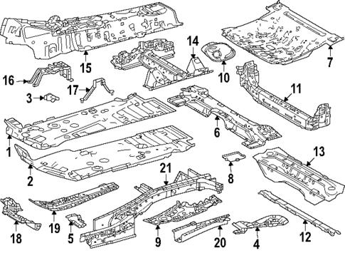 Floor & Rails for 2025 Lexus TX500h #0