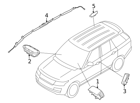 Air Bag Components for 2022 Land Rover Range Rover #1