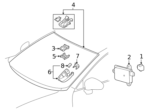 Lane Departure Warning for 2018 Lexus ES350 #0