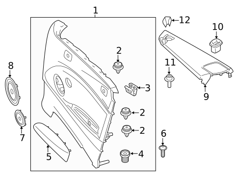 Interior Trim - Quarter Panels for 2021 BMW M240i #0