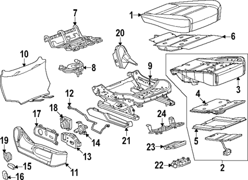 Power Seats for 2025 GMC Sierra 3500 HD #3