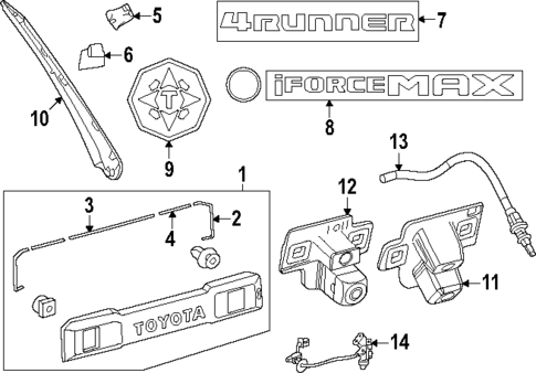 Exterior Trim - Lift Gate for 2025 Toyota 4Runner #0