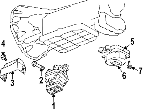 Engine & Trans Mounting for 2006 Dodge Magnum #0