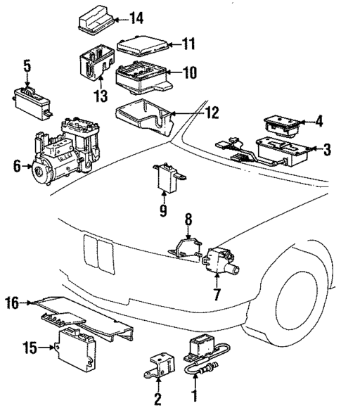 Air Bag Components for 1993 BMW 525iT #1