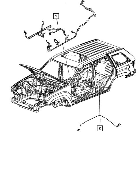 Wiring-Body and Accessories for 2009 Jeep Grand Cherokee #0