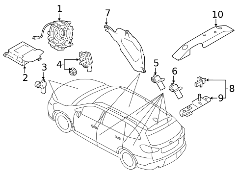 Air Bag Components for 2021 Subaru Forester #0