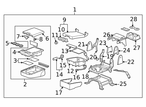 Front Seat Components for 2010 Cadillac Escalade EXT #0