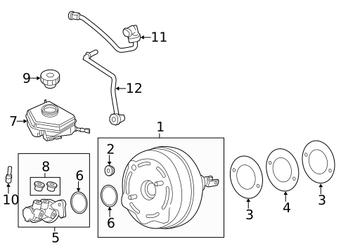 Master Cylinder - Components On Dash Panel for 2015 BMW 335i GT xDrive #0
