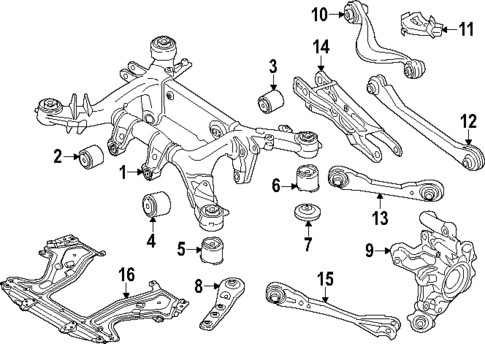 Rear Suspension for 2020 BMW M850i xDrive #1