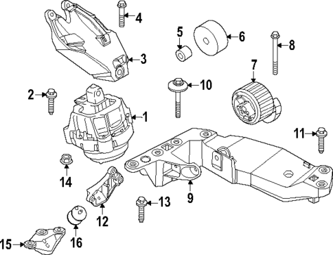 Engine & Trans Mounting for 2024 BMW M240i xDrive #0