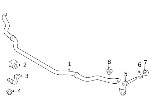 Stabilizer Bar & Components for 2008 INFINITI G35 #6