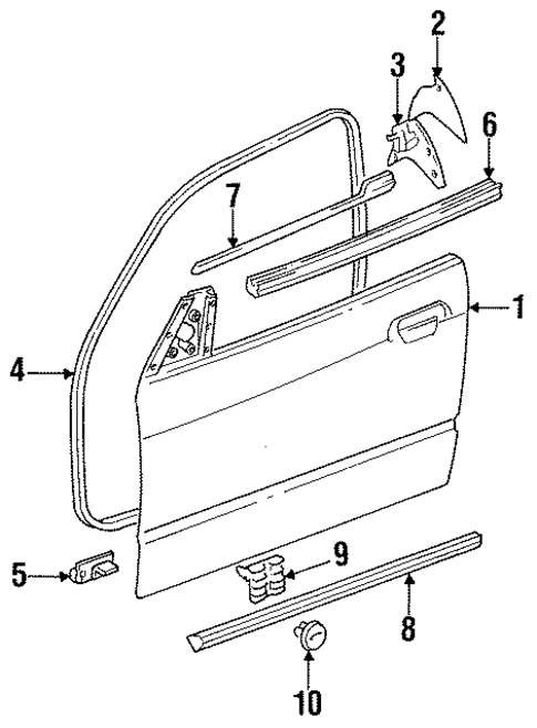 Door & Components for 1997 BMW 328is #0