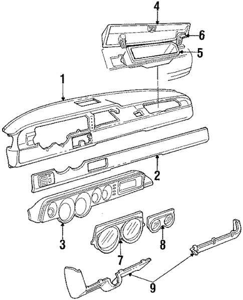 Instrument Panel for 1990 Dodge B350 #0