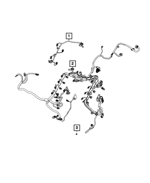 Wiring, Powertrain for 2022 Ram 1500 #0