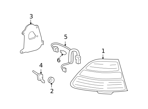 Tail Lamps for 2006 Lexus LS430 #0