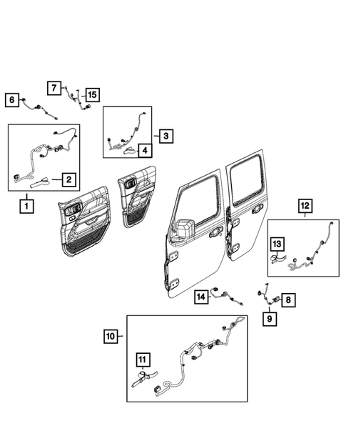 Wiring, Body and Accessories for 2020 Jeep Gladiator #1