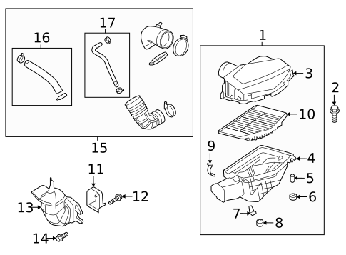 Air Intake for 2020 Kia K900 #0