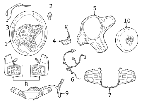 Steering Wheel & Trim for 2024 BMW 330i #8