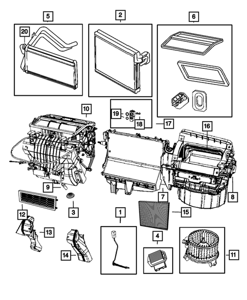 Air Conditioner and Heater Units for 2013 Jeep Compass #2