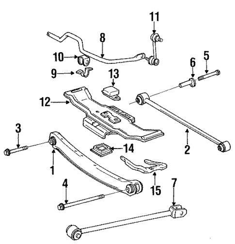 Rear Suspension for 1991 Lexus ES250 #1